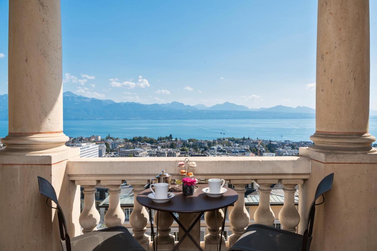Lausanne Palace מראה חיצוני תמונה View from the hotel