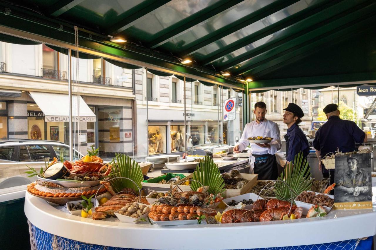 Lausanne Palace מראה חיצוני תמונה Seafood display at the restaurant